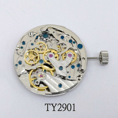 For Seagull ST1901 TY2901 Mechanical Chronograph 3 Eyes Hand-winding Movement