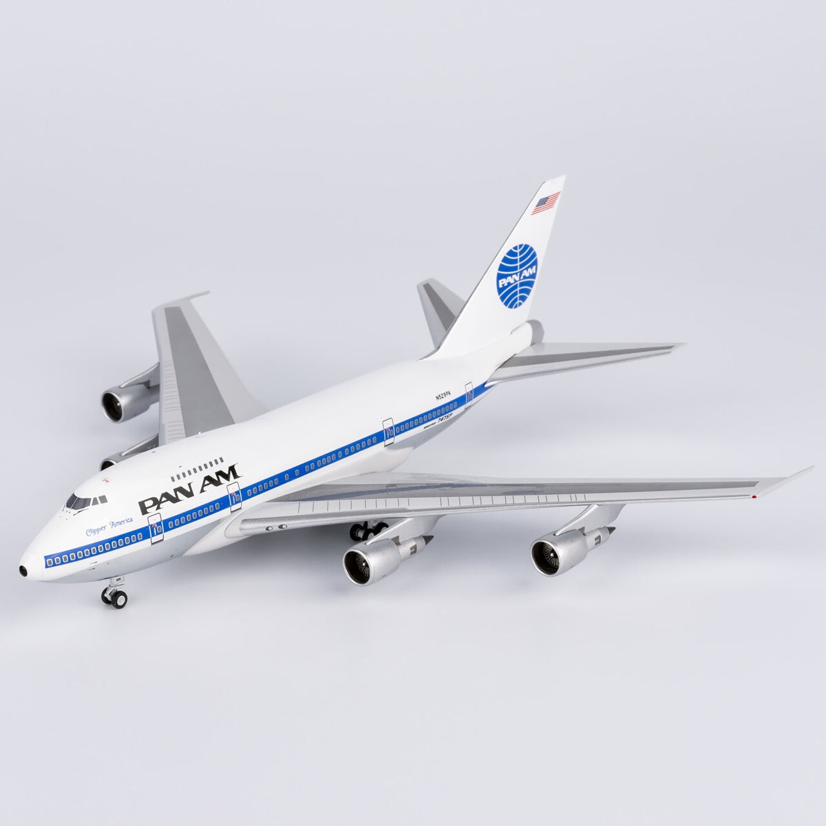 1:400 NGmodels Pan Am Boeing 747SP Passenger Airplane Diecast Model