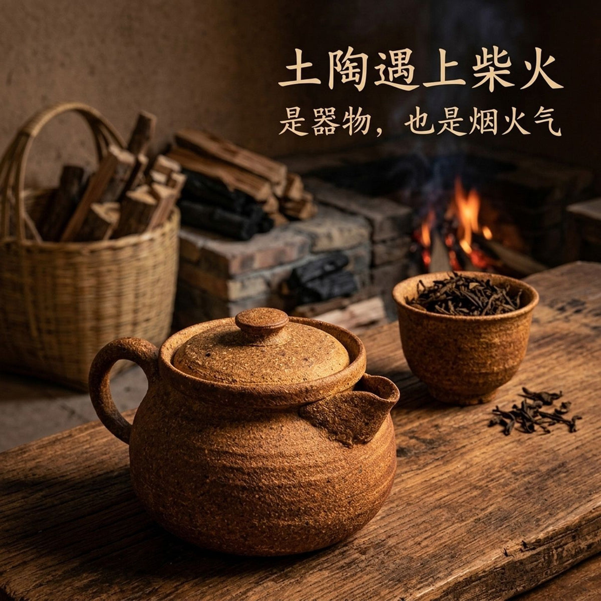 Handmade Yunnan Wood Fired Rustic Clay Teapot 300ml Gongfu Tea Pot