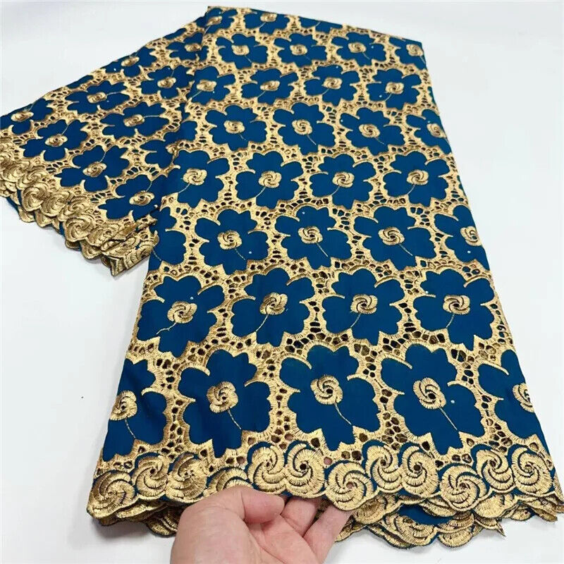 5 yard Swiss lace latest heavy beaded Embroidery 100% lace popular