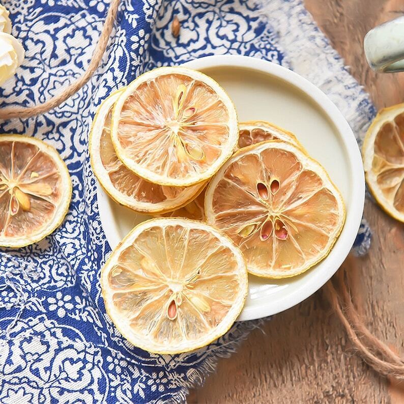 Natural Dried Lemon Slices Dehydrated Lemon Wheels Natural Healthy Tea