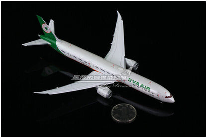 1:400 JC Wings EVA AIR BOEING 787-10 Passenger Airplane Flap Down Diecast Model