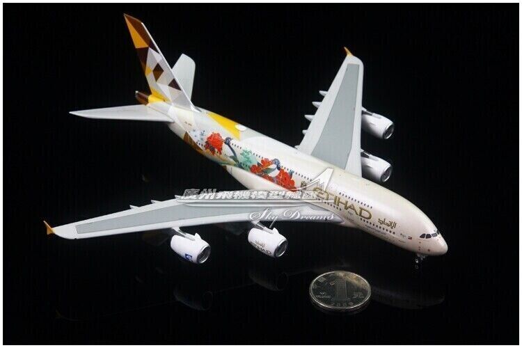 1:400 Phoenix ETIHAD AIRBUS A380 Passenger Airplane Diecast Aircraft Plane Model