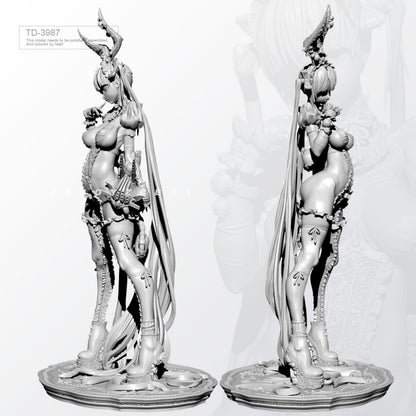65mm resin figure model Fantasy Rabbit Girl unassembled Unpainted