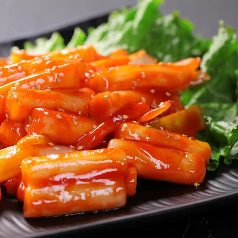Halal Korean Style Spicy Fried Rice Cakes Instant Food