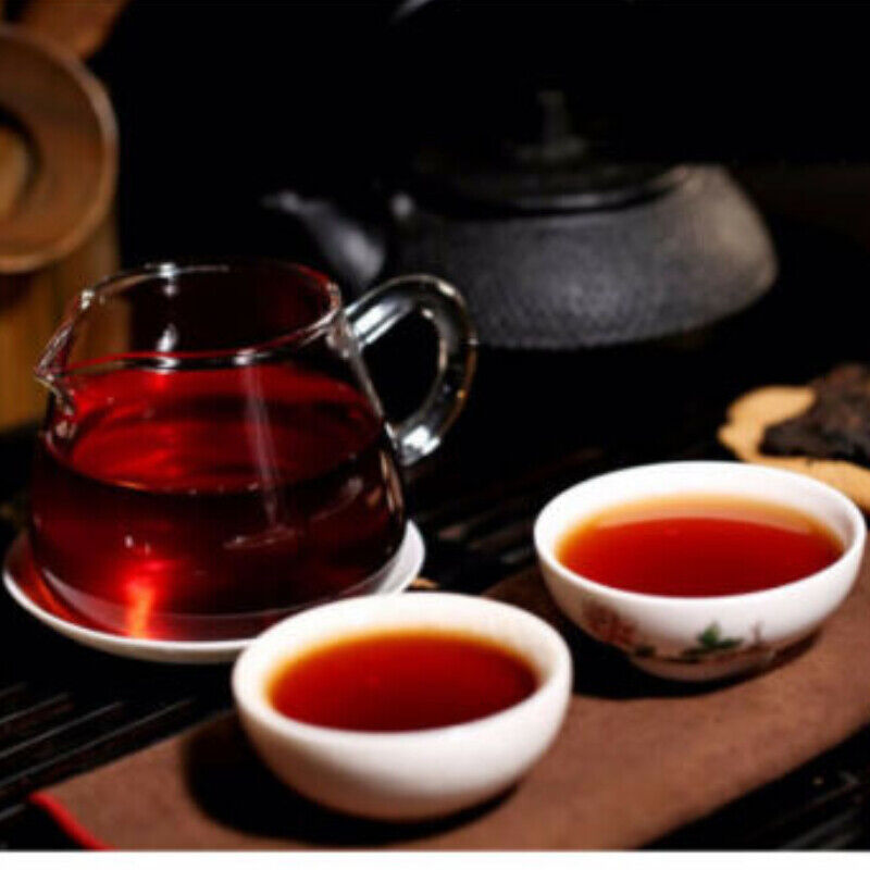 Heaven Earth Royal Golden Buds Old Arbor King Tea Menghai Ripe Pu-erh Tea 357g