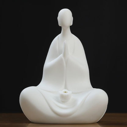 Buddha Statue Ceramic Tea Pet Incense Burner 21cm Kung Fu Tea Tray Tea Play
