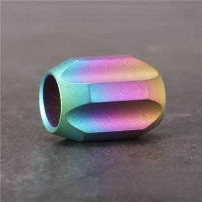 Titanium Alloy Knife Lanyard Bead Paracord Bracelet Bead Necklace Pendant DIY