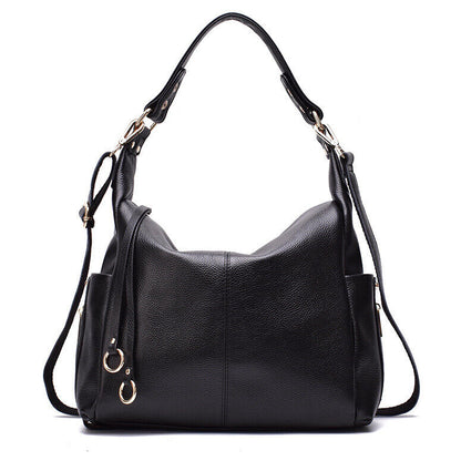 100% Genuine Leather Women's Elegant Satchel Handbags Crossbody Shoulder Bags