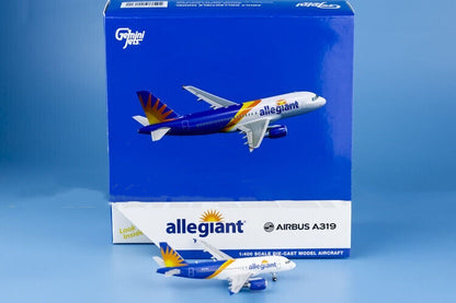 1:400 GeminiJets Allegiant AIRBUS A319 Passenger Airplane Diecast Aircraft Model