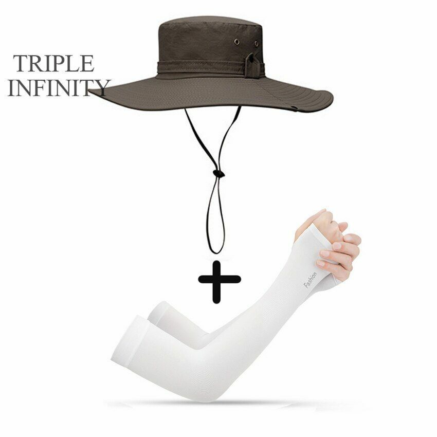 Bucket Hat Cowboy Summer Fishing Hiking Beach Waterproof Sun-proof Anti-UV Cap