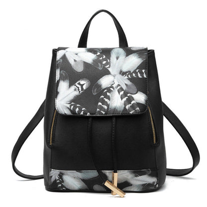 New Women's PU Leather Satchel Shoulder Backpack School Rucksack Bags Travel