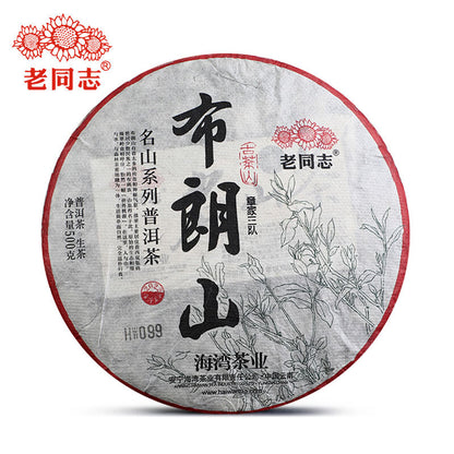 2022 Haiwan Zhang Jia San Dui Sheng Puer Raw Tea Bulang Mountain Old Tree 500g