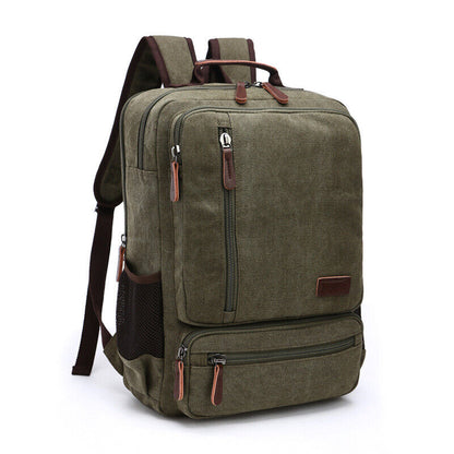 Canvas Backpack Men Travel Shoulder Bag High Students Bag Male Backpack