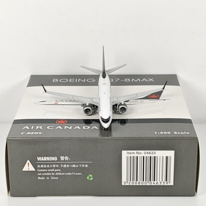 1:400 Phoenix Canada B737 MAX 8 Passenger Airplane Diecast Aircraft Plane Model