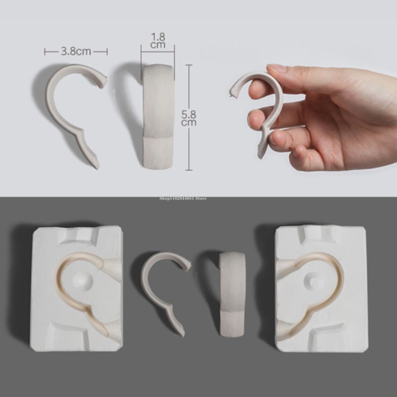 Pottery Tools Ceramic Mold Grouting Plaster DIY Teapot Water Cups Handle Molding