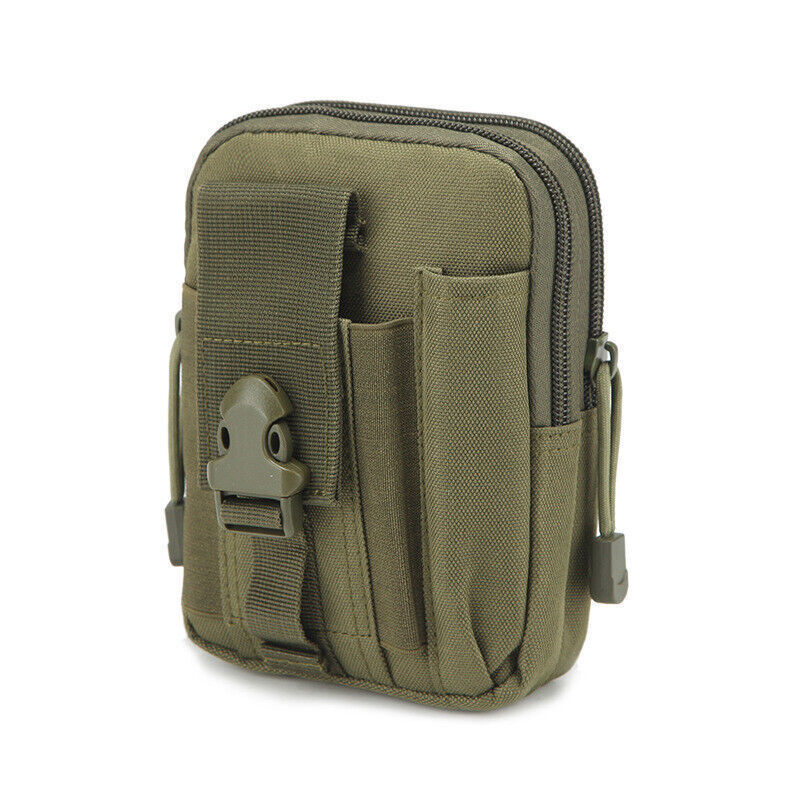 Men Tactical Pouch Belt Waist Pack Bag Pack Running Pouch Travel Camping Bag