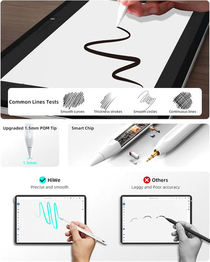 For Ipad Pencil, Anti-Lost Stylus Pen for Ipad Pro/Ipad Air/Ipad/Ipad Mini 2018-