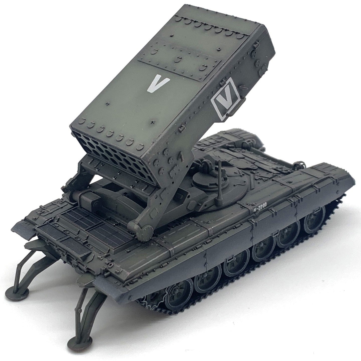 ARTISAN 1/72 Russian-Ukrainian TOS-1A Flamethrower Tank Finished Model Ornament