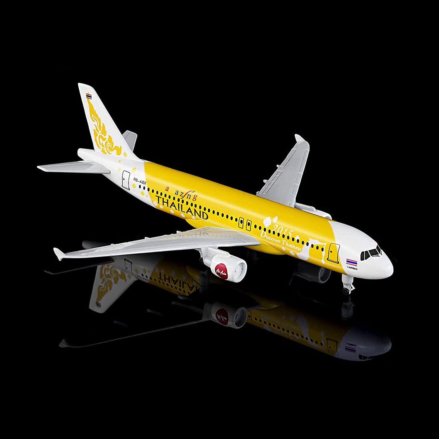 1:400 16cm Air Thailand A320 Airplane Model Alloy Simulation Airliner Ornaments