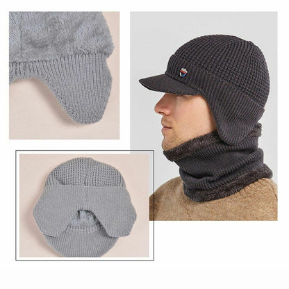 Winter Hat Bandana Scarf Outdoor Ear Protection Warm Thick Bicycle Knitted Cap