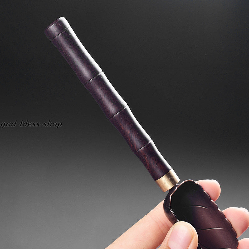 Tea Spoon Copper Alloy Spoon with Ebony Wood Handle Tea Accessories on Sales New