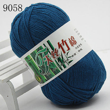 Hot Sale 50g Soft Bamboo Crochet Cotton Yarn Knitting Baby Knit Wool Yarn