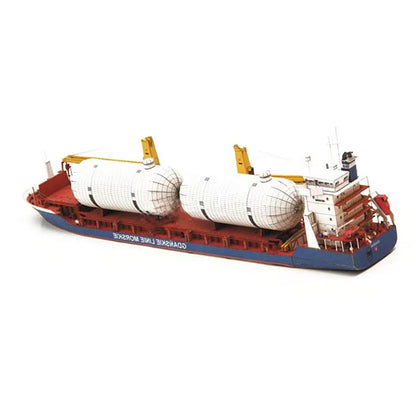 1/400 Polish Gdansk Cargo Ship Model Handmade DIY Paper Model Ornament Display