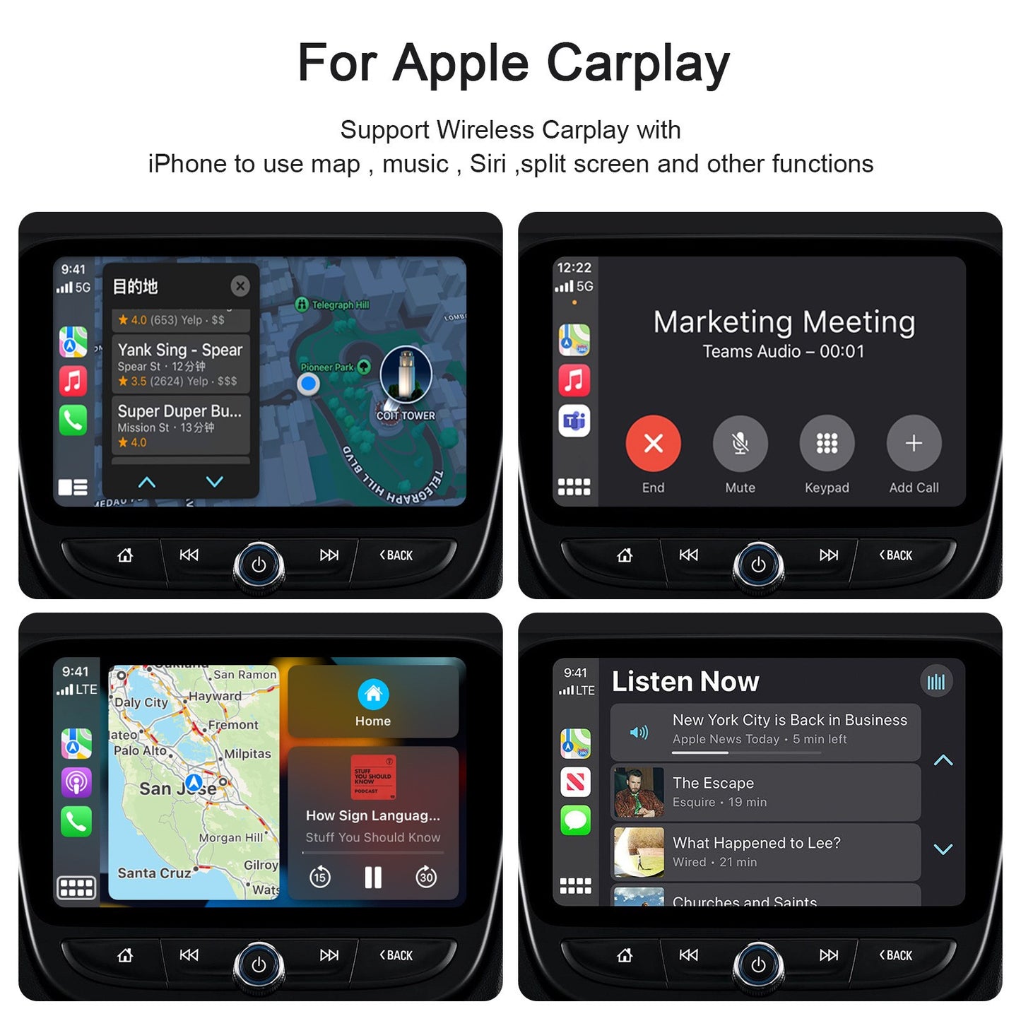 carplay original car wired to wireless smart AIBOX box car machine adapter