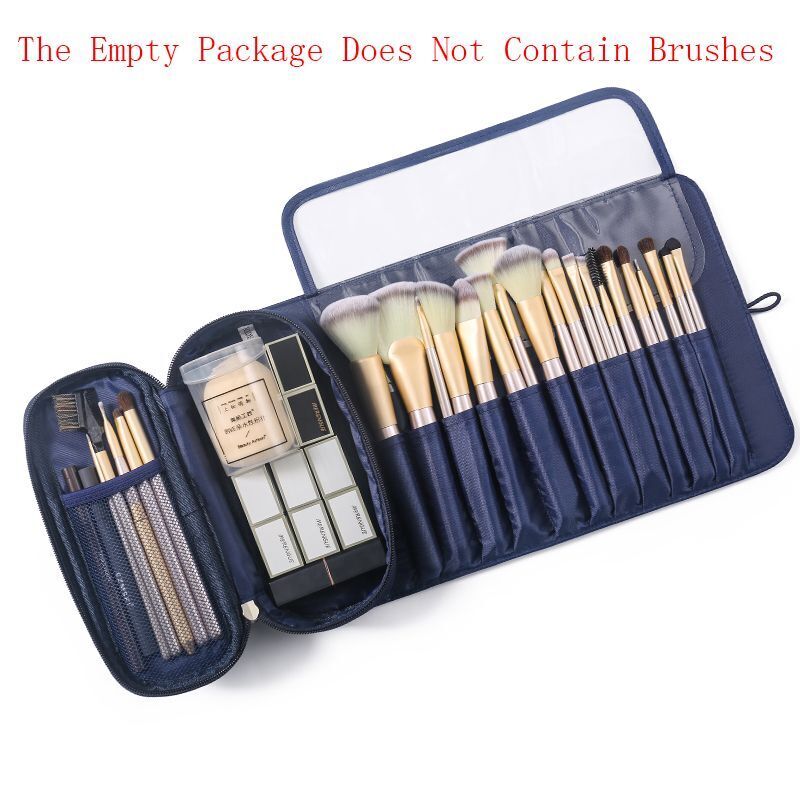 Makeup Bag Cosmetic Brush Travel Organizer Tools Rolling Bag Waterproof Nylon