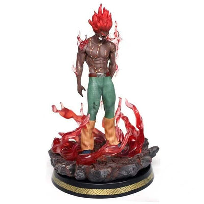 Anime Naruto Shippuden GK Might Guy Eight Gates PVC Action Figure Model Statue