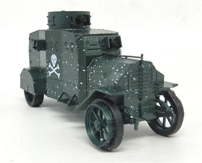1/43 WWI German Ehrhardt EV4 Armored Vehicle Snow Color Tank Finished Model