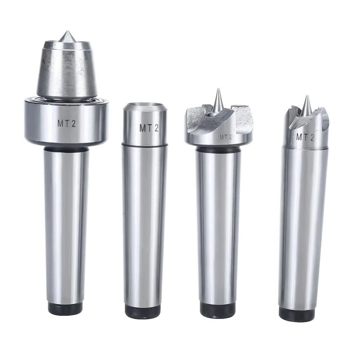 4* woodworking lathe live center set featuring a 60-degree center point design