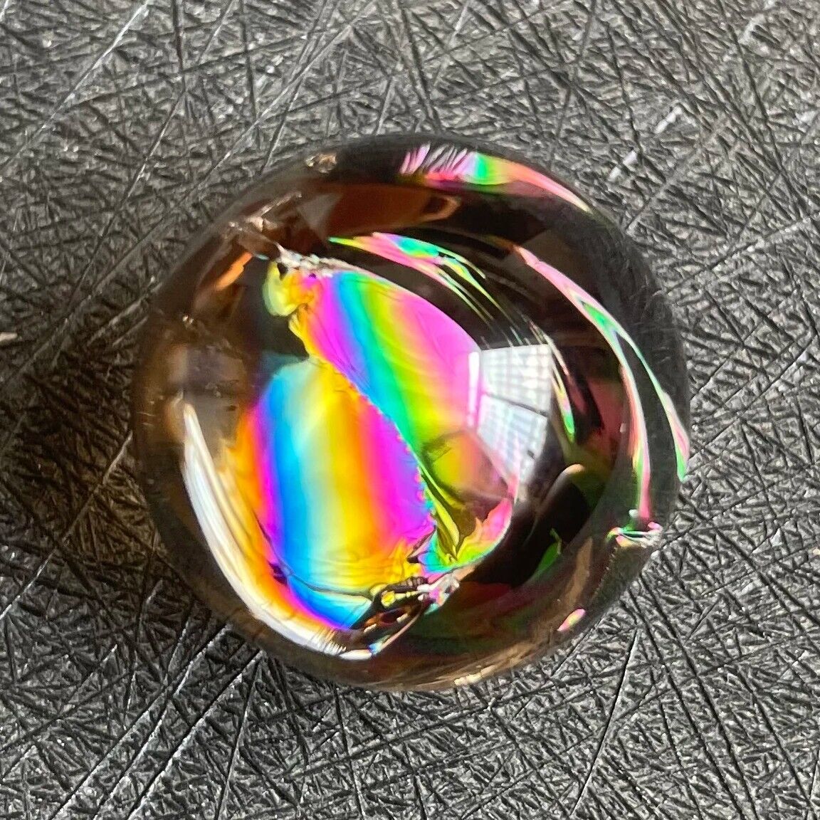 Crystal Balls Natural Stone Smoky Rainbow Sphere Quartz Feng Shui Decors 20-23mm