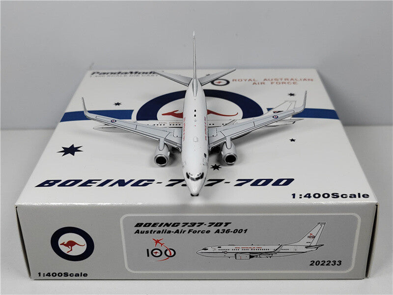 Panda Model Royal Australian Air Force FOR BOEING B737-700 A36-001 1:400 Model