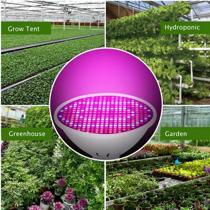 300LED Grow Light Bulb Full Spectrum Light for Indoor Plants Flowers Veg Growing