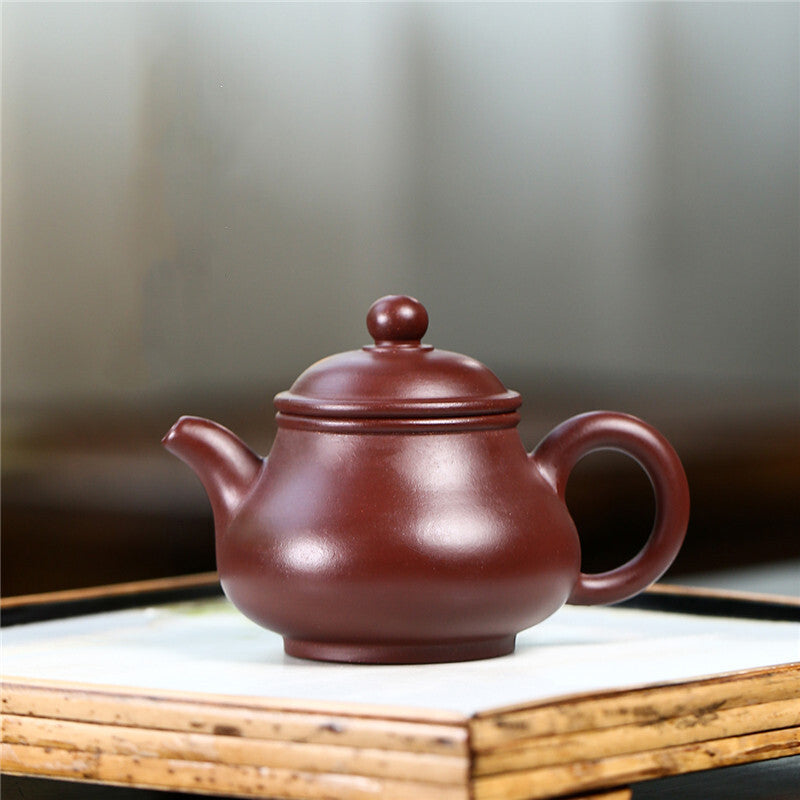 Handmade Tea Pot Pan Pot Marked Chinese Real Yixing Zisha Pot Kungfu Tea Pot New