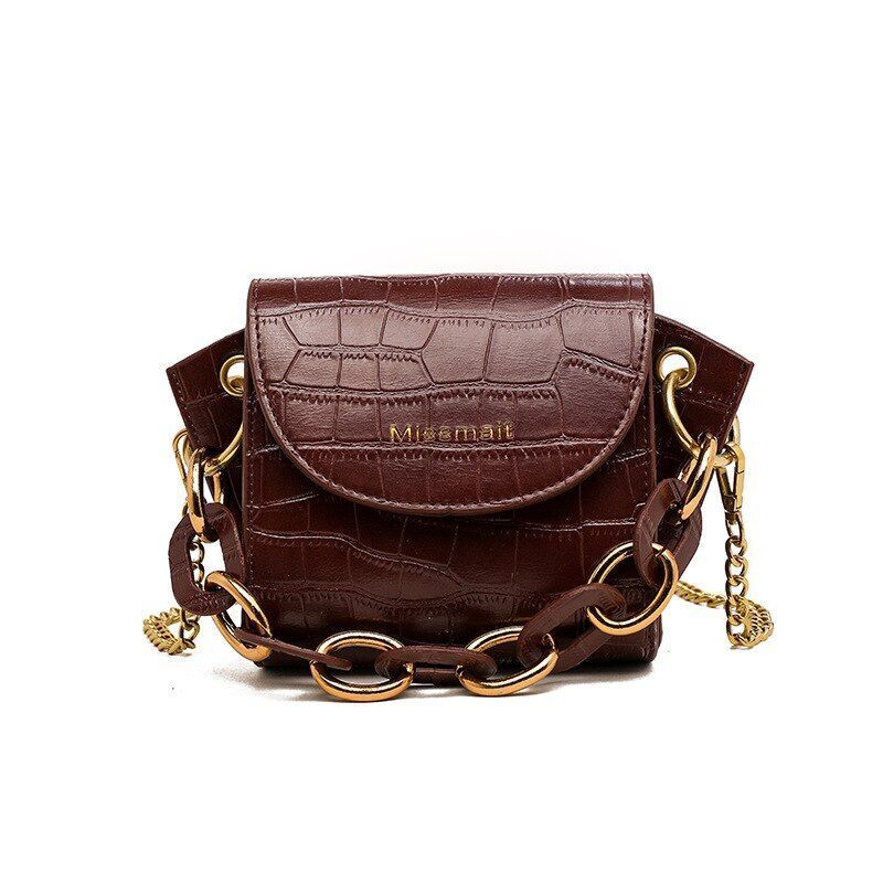 Mini Bag Women Bag Versatile Small Bag Crossbody Bag Chain Wing Bag Tide Leather