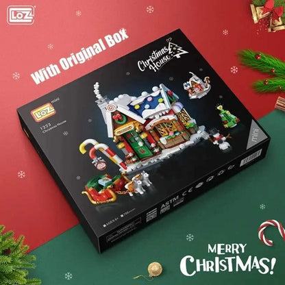 Christmas House Building Blocks Set | Festive DIY Toy