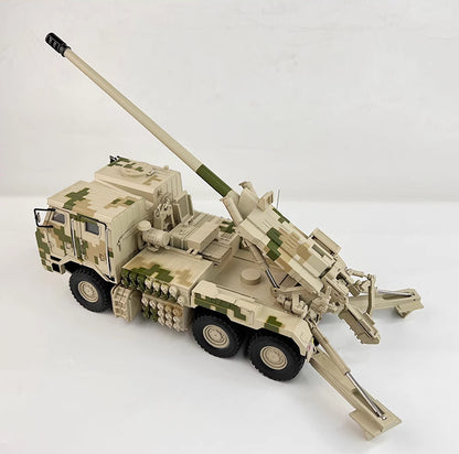 1:32 34CM PCL-181 155MM Vehicle Mounted Howitzer Launcher Truck Diecast Model