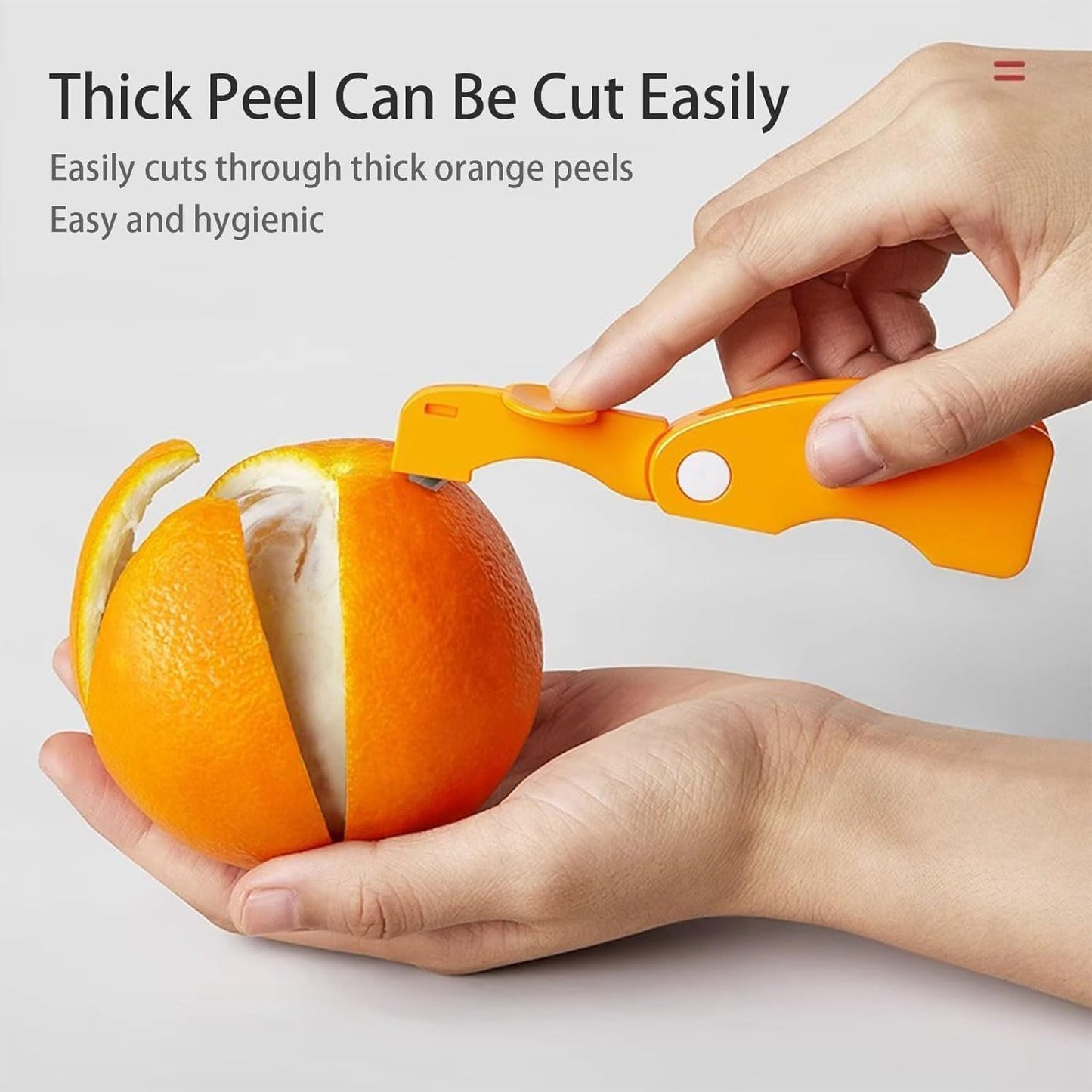4PCS Citrus Orange Peelers Fruit Peeling Tools Sharp Blade Easy Peel Kitchen Set