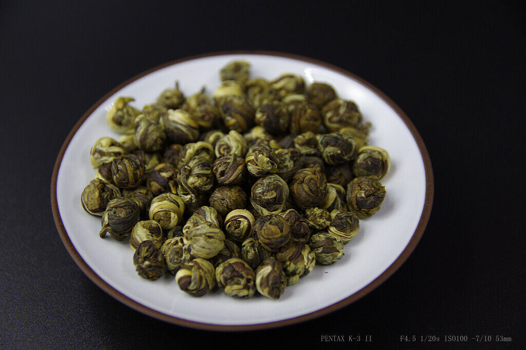 Premium Natural Jasmine Pearl Tea Jasmine Dragon Balls GREEN TEA,MO LI LONG ZHU