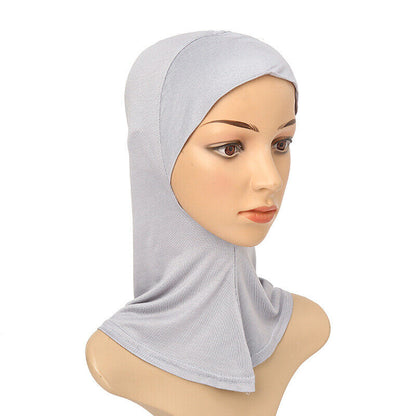 Women's Under Scarf Hat Cap Bone Bonnet Ninja Hijab Islamic Neck Cover Muslim*US