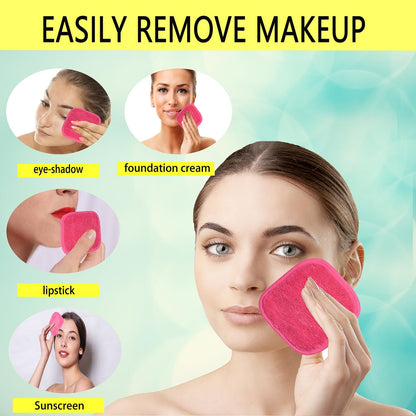 Makeup Remover Cloth,Ultra Soft and Reusable Microfiber (6 in x 6 in)