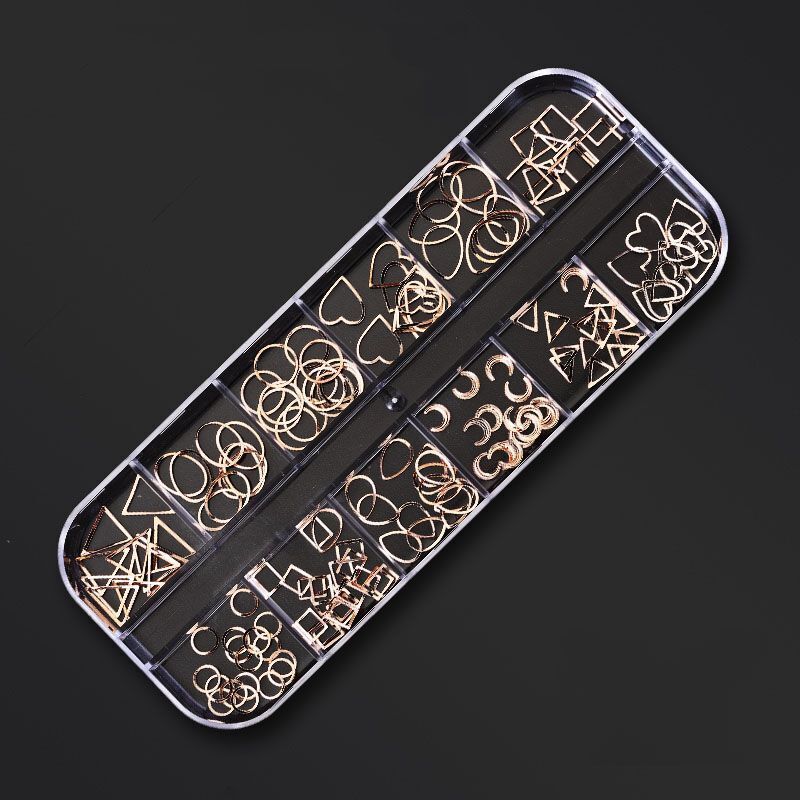 Nail Art Decor 12Design Box 3D Irregular Abalone Seashell Fragment Flakes Charms