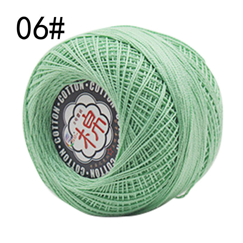 Hot Sale 50g Soft Cotton Thread Yarn Knitting Crochet Lace Embroidery Yarn