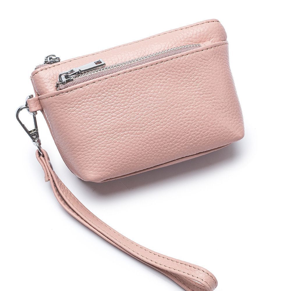 Genuine Leather Belt Handbag Purse Wallet Versatile Cowhide Bag 14*9*4.5 CM 1PC