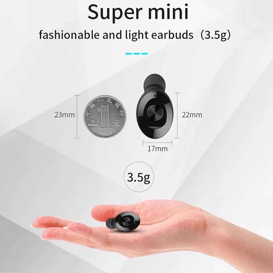 Mini Bluetooth 5.0 Wireless Headset TWS Earphones Stereo Headphones Earbuds US