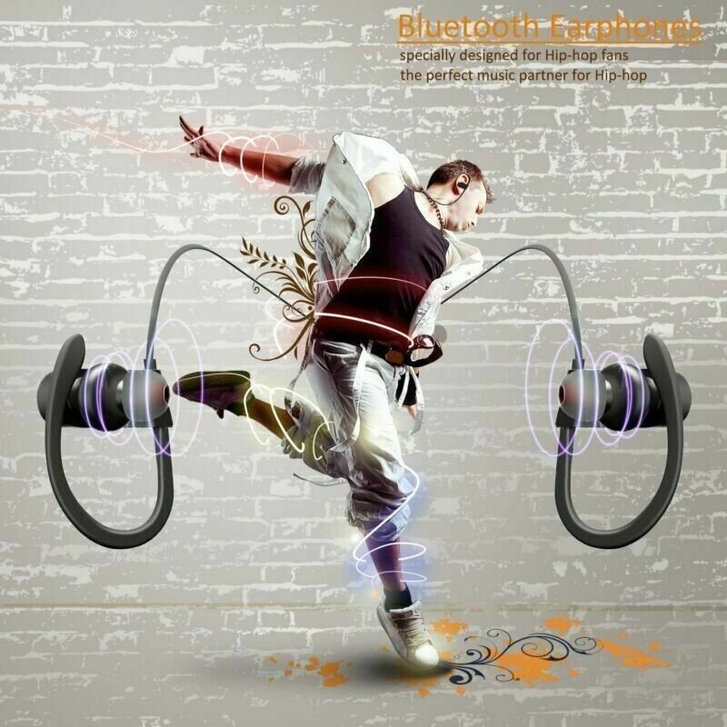2023 Ear hook Headphones Bluetooth 5.0 Wireless Headband Earbuds Headset Stereo