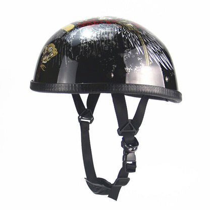 Motorcycle Half Helmet DOT Retro Motorcycle Helmet On-Road for Men Women Gift